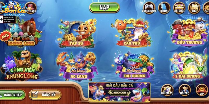 Các phòng chơi game săn cá h5 trực tuyến hấp dẫn nhất