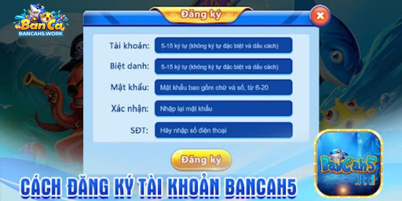 tiến hành đăng ký bancah5